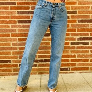 LL Bean high waisted mom jeans